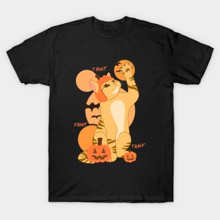 HALLOWEEN PUMPKIN ORANGE CAT T-Shirt